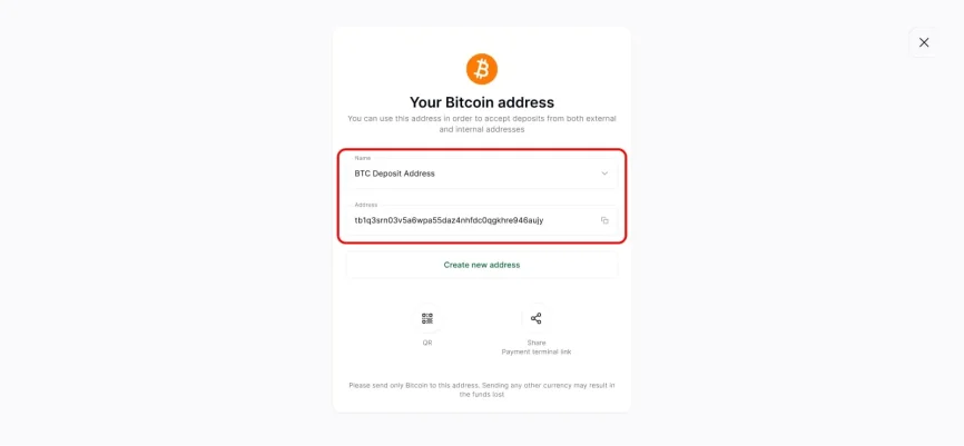 How to accept crypto Step 3