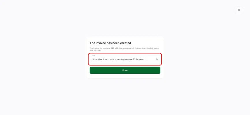How to accept crypto Step 8