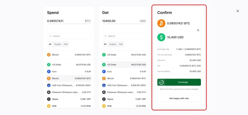 How to use a crypto wallet Step 5.2